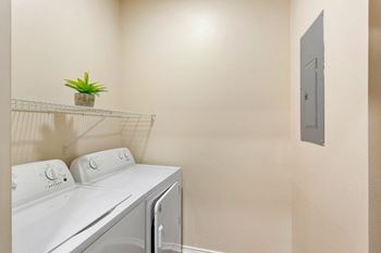 Our apartments have a washer and dryer